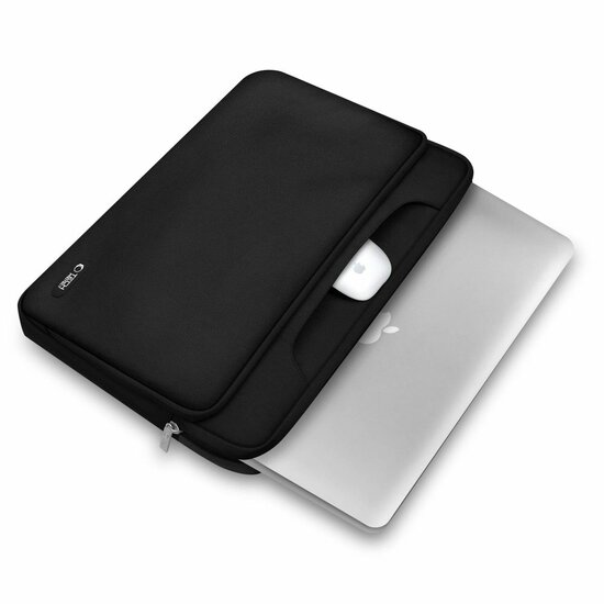 TechProtection Pocket MacBook 15 / 16 inch laptop tas zwart