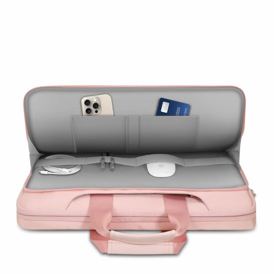 TechProtection Pocket MacBook 15 / 16 inch laptop tas roze