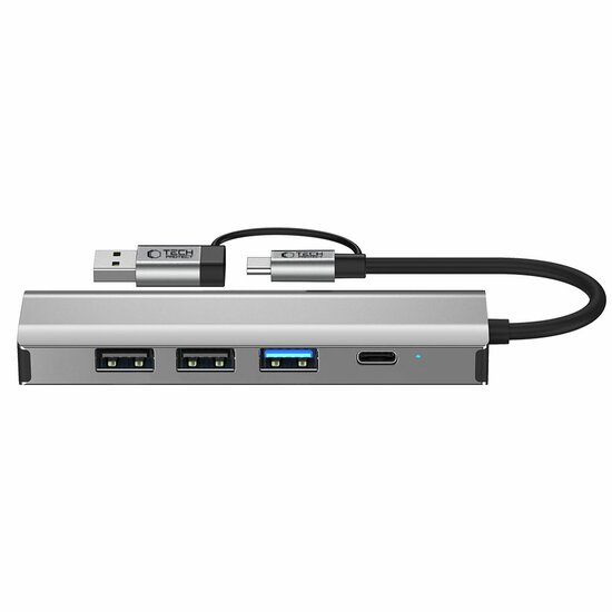 TechProtection&nbsp;5-in-1 USB-C hub - USB 3.0 - RJ45 - USB-C