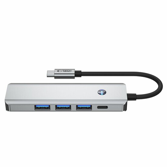 TechProtection&nbsp;5-in-1 USB-C hub - USB 3.0 - HDMI- 100 watt