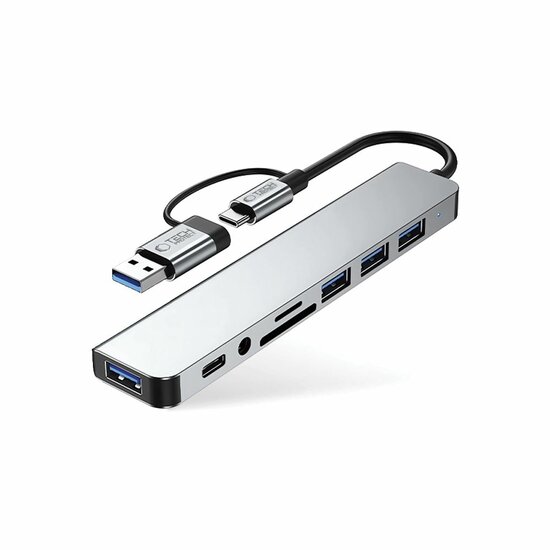 TechProtection&nbsp;8-in-1 USB-C hub USB 3.0 - SD/TF