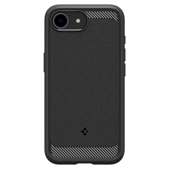 Spigen Rugged Armor MagSafe iPhone 16e hoesje zwart 