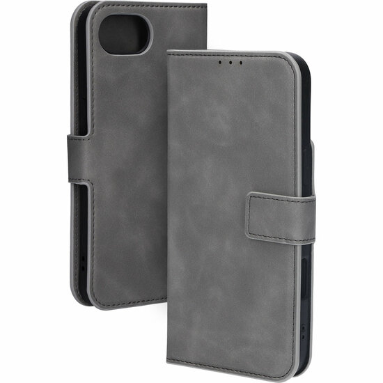 Mobiparts Classic Wallet iPhone 16e hoesje grijs  