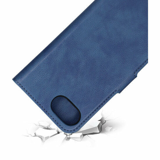 Mobiparts Classic Wallet iPhone 16e hoesje blauw  