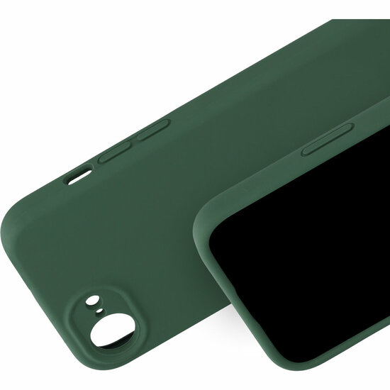 Mobiparts silicone iPhone 16e hoesje groen