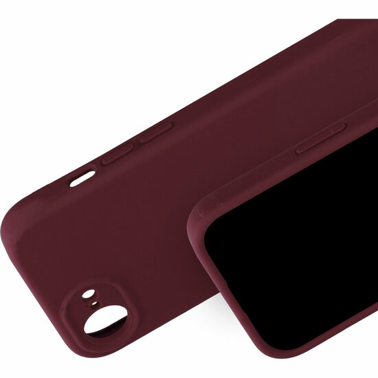 Mobiparts silicone iPhone 16e hoesje rood