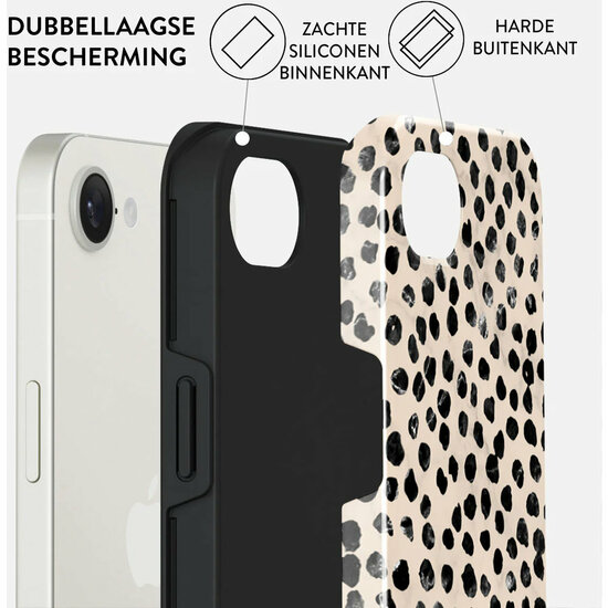 Burga Tough iPhone 16e hoesje almond latte