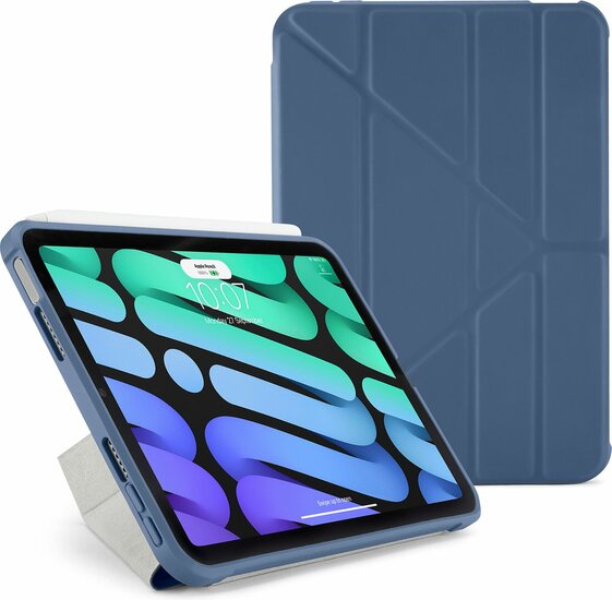Pipetto Origami TPU iPad mini 7 2024 / iPad mini 6 2021 hoesje navy