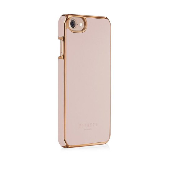Pipetto Leather Snap iPhone 7 hoesje Pink