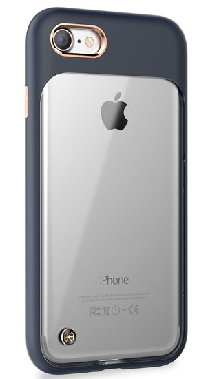 STILMIND Monokini iPhone SE 2022 / 2020 / 8 / 7 hoesje Donkerblauw