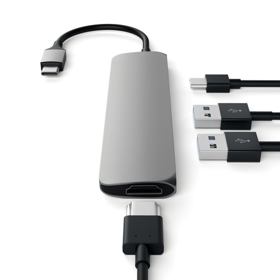 Satechi USB-C HDMI hub Space Grey