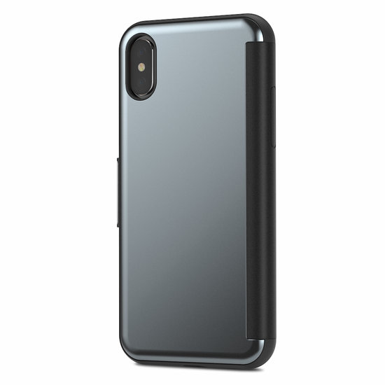 Moshi StealthCover iPhone X hoesje Grijs