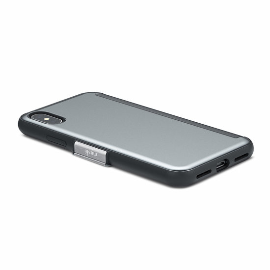 Moshi StealthCover iPhone X hoesje Grijs