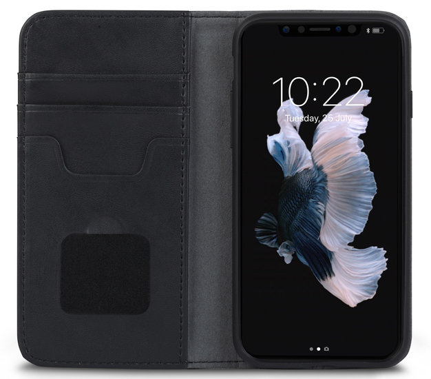Moshi Overture iPhone X Wallet hoesje Zwart