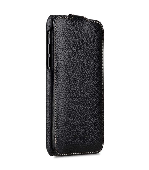 Melkco Leather Jacka iPhone X hoesje Zwart