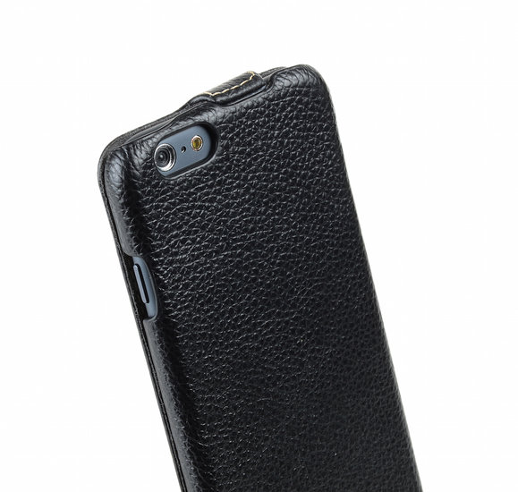 Melkco Leather Jacka Flip iPhone 6/6S hoesje Zwart
