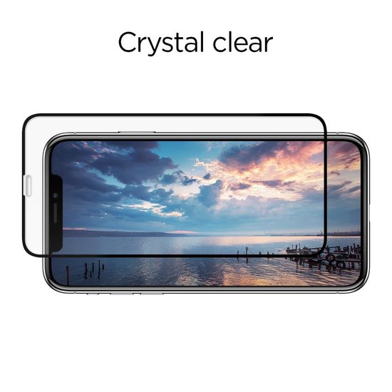 Spigen Full Cover iPhone X Glass screenprotector