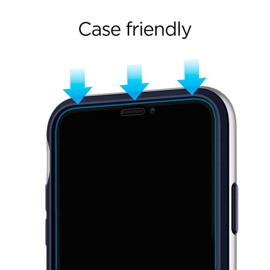 Spigen Full Cover iPhone X Glass screenprotector