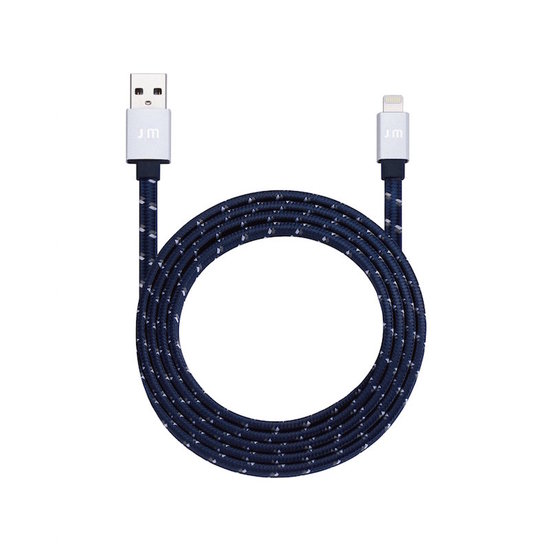 Just Mobile Lightning AluCable Flat Zilver