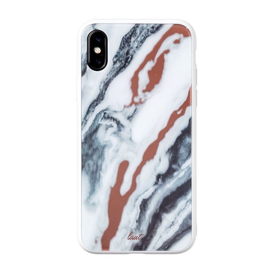 LAUT Mineral Glass iPhone Xs Max hoesje Wit