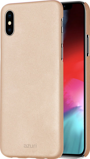 Azuri Metallic iPhone XS Max hoesje Goud