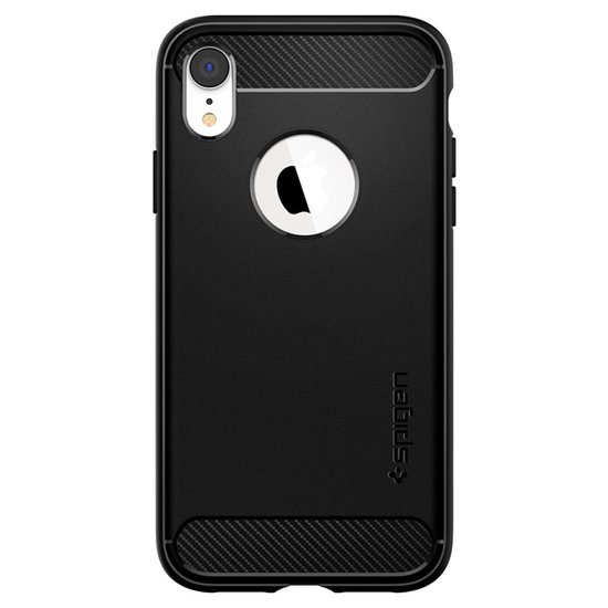 Spigen Rugged Armor iPhone Xr hoesje Zwart