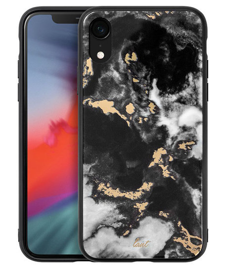 LAUT Mineral Glass iPhone XR hoesje Zwart