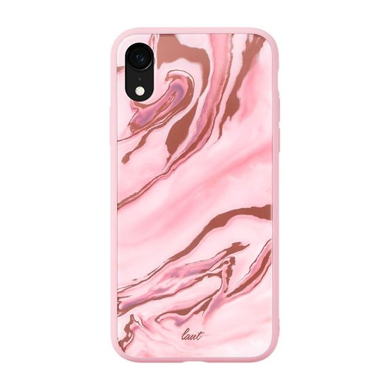 LAUT Mineral Glass iPhone XR hoesje Roze