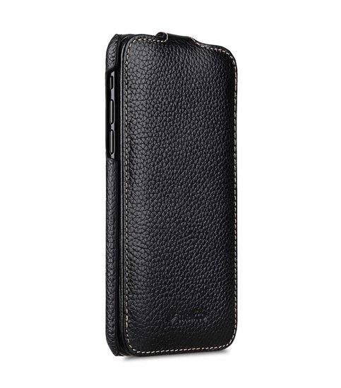 Melkco Leather Jacka iPhone XS Max hoesje Zwart