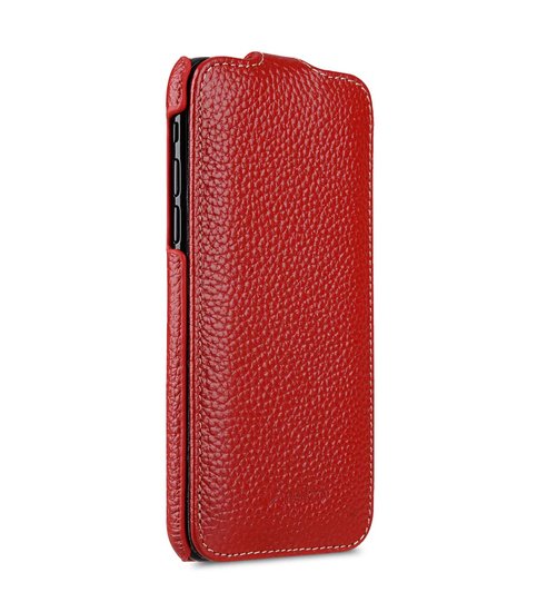 Melkco Leather Jacka iPhone XS Max hoesje Rood