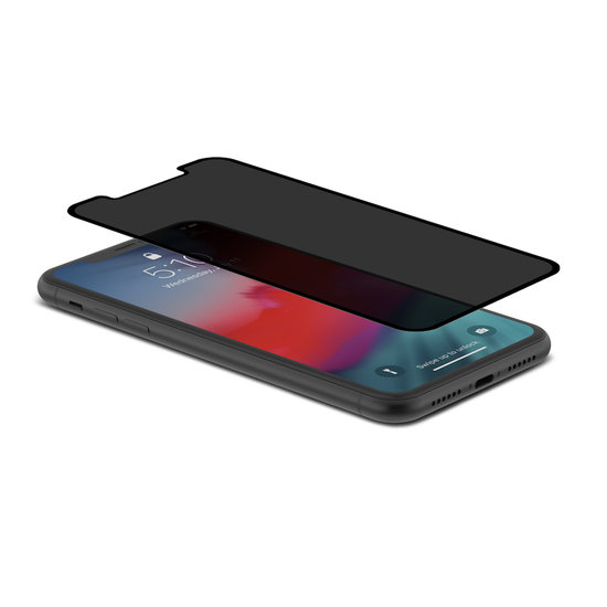 Moshi IonGlass Privacy iPhone XR screenprotector Zwart