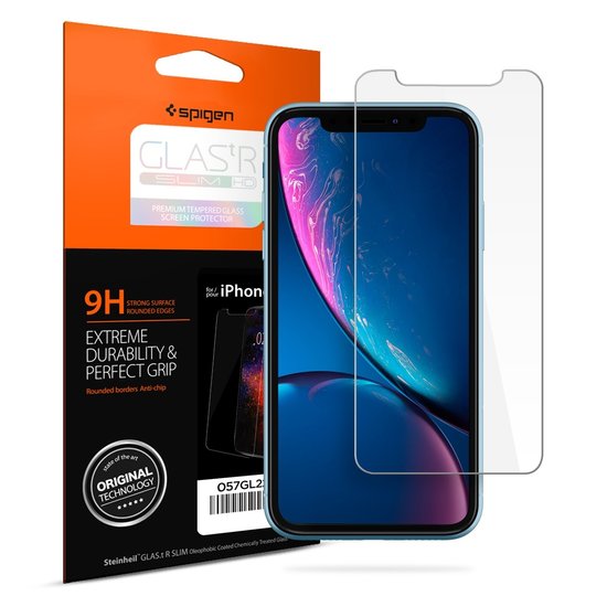 Spigen GlastR iPhone XR Glass screenprotector