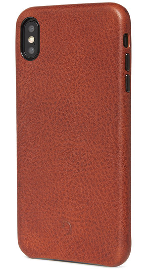 Decoded Leather Backcover iPhone XS Max hoes Bruin