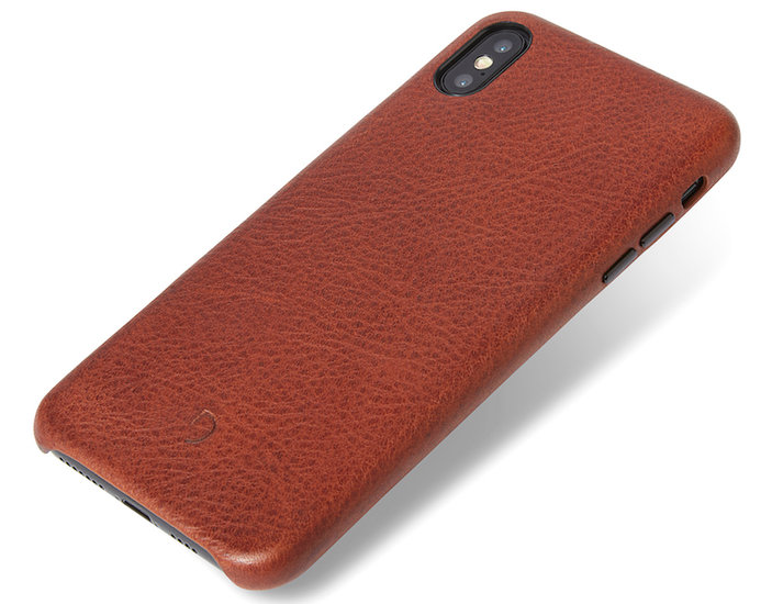 Decoded Leather Backcover iPhone XS Max hoes Bruin