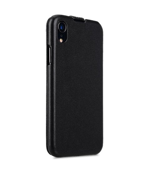 Melkco Leather Jacka iPhone XR hoesje Zwart