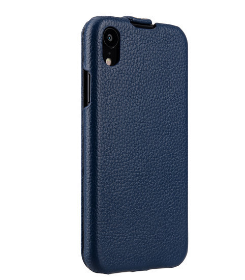 Melkco Leather Jacka iPhone XR hoesje Blauw