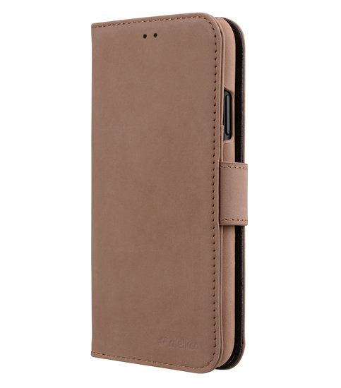 Melkco Leather WalletBook iPhone XR hoesje Bruin