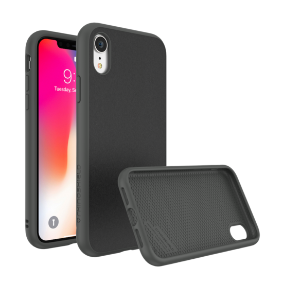 RhinoShield SolidSuit MicroFiber iPhone XR hoesje Grijs