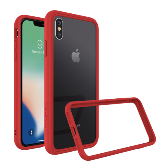 RhinoShield CrashGuard NX iPhone XS Max bumper hoesje Rood