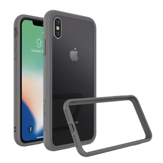 RhinoShield CrashGuard NX iPhone XS Max bumper hoesje Grijs