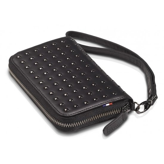 Decoded Leather Studs Wallet Black