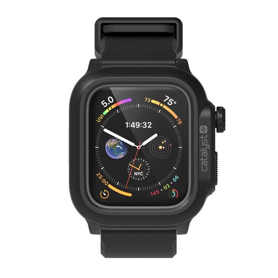 Catalyst Waterdichte Apple Watch 44 mm hoesje Zwart