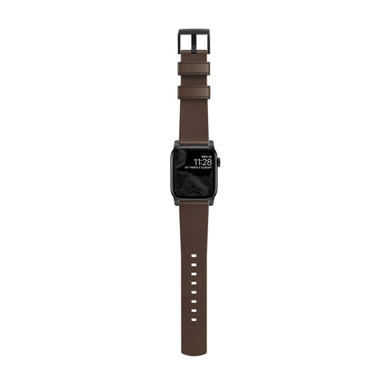 Nomad Leather Watch 40 / 38 mm strap Bruin Zwart