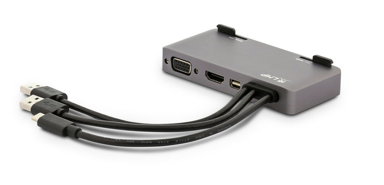 LMP aluminium USB-C attach hub Pro 10 poort Grijs