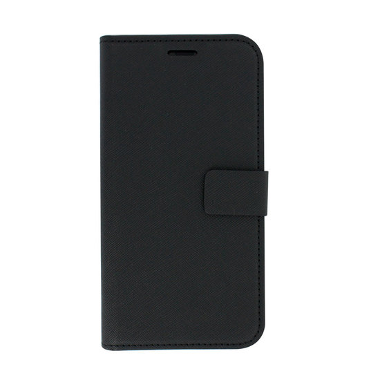 Mobiparts Saffiano Wallet iPhone XS / X hoesje Zwart