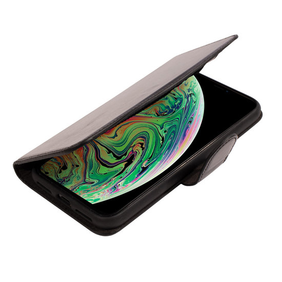 Mobiparts Excellent Wallet iPhone XS / X hoesje Zwart