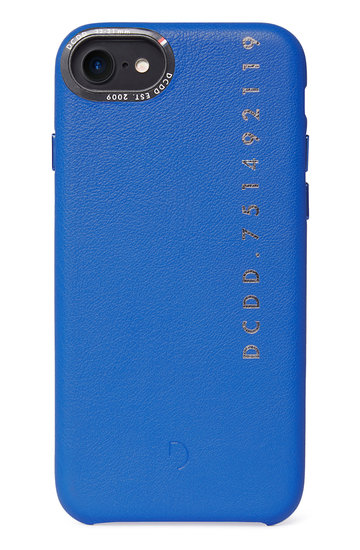 Decoded POP Leather iPhone SE 2022 / 2020 / 8 backcover hoesje Blauw