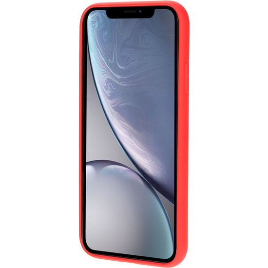 Mobiparts Silicone iPhone XR hoesje Rood