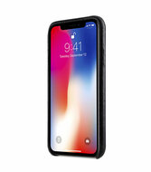 Melkco Leather Backcover iPhone XS hoesje Zwart