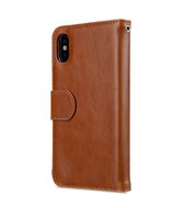 Melkco Wallet iPhone XS hoesje Bruin